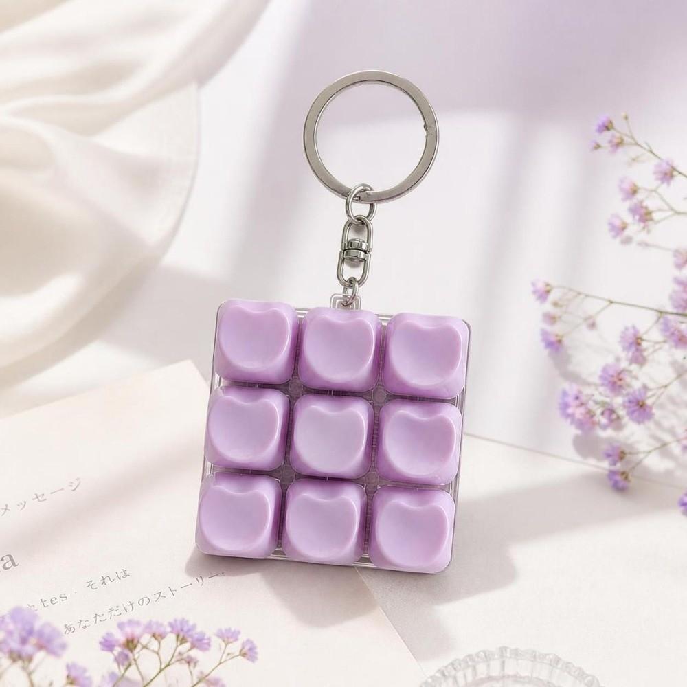 Pendant Keyboard Clicker Keychain Stress Relief Bag Key Decor Fashion Fidget Clicker Toy Home Use
