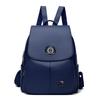 Schoolbag Kangaroo Backpack Women's 1011 New PU Women's Large Capacity Travel Simple Soft Leather Ladies Wholesale