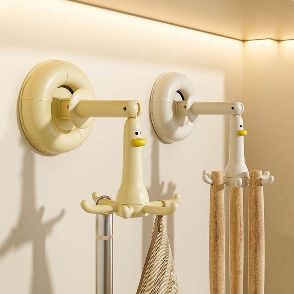2Pcs Plastic Six Claw Hook Punch-free Cookware Spoon Storage Rack Kitchen Utensil Holder  for Home
