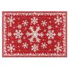Living Room Floor Mat Non-slip Machine Washable Soft Comfortable Carpet Large Size Red Snowflake Pine Cone Rug Home Decor Rugs