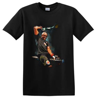T-shirt Graphique d'Action Anderson Silva Combattant MMA Fan de Sports de Combat Tee Cadeau