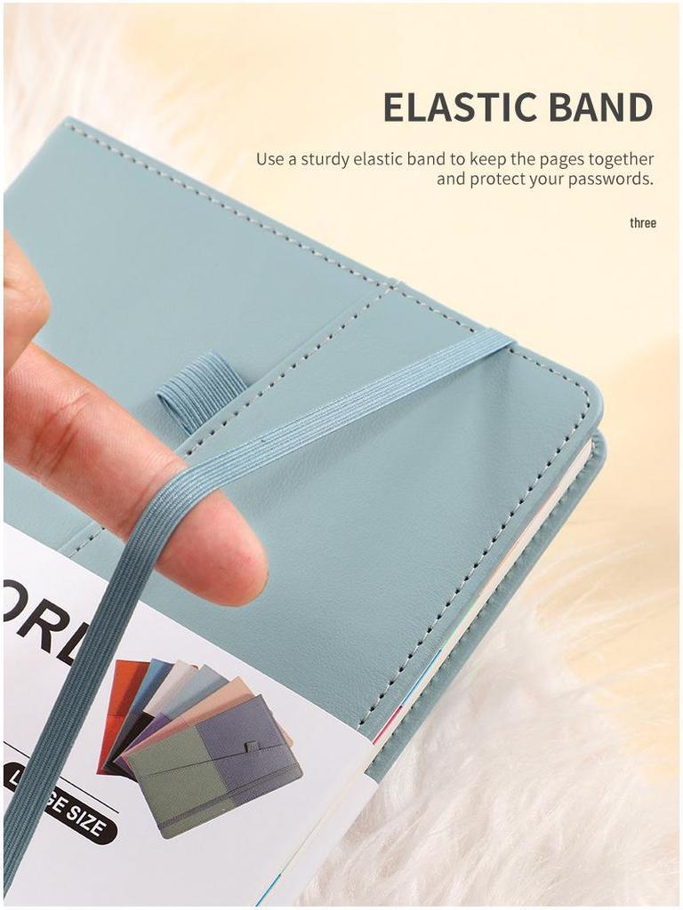 A5 Password-Protected Notebook for Website & Contact Management