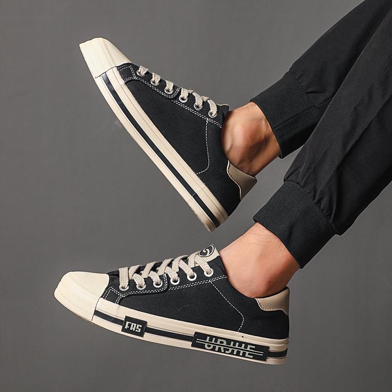 Fashion 2025 New Trendy Men's Casual Sports Canvas Shoes Korean Edition Fashion Board Shoes Canvas Shoes Commuter Shoes Denim SS25848