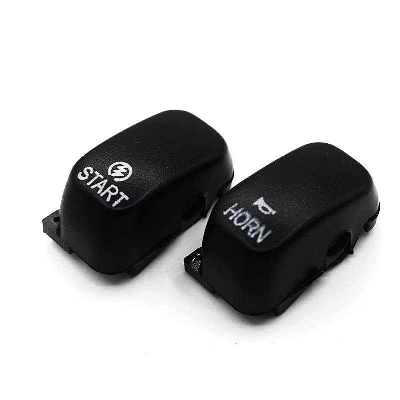 for Harley Softail 96-10 Dyna 96-11 FLHR 96-13 FLHRC 98-01 VRSC 02-17 Motorcycle Hand Control Button Housing Cap Switch Cover (Black)