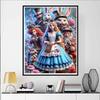 Disney 5D DIY Diamond Painting Alice in Wonderland Group Portrait Illustration Embroidered Mosaic Cross Stitch Home Decor Gifts Crafts