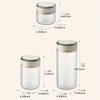 500/1100/1700 Coffee Beans Vacuum Sealed Tank Glass Food Storage Jars with CO2 Valve Household Moisture-proof Airtight Container