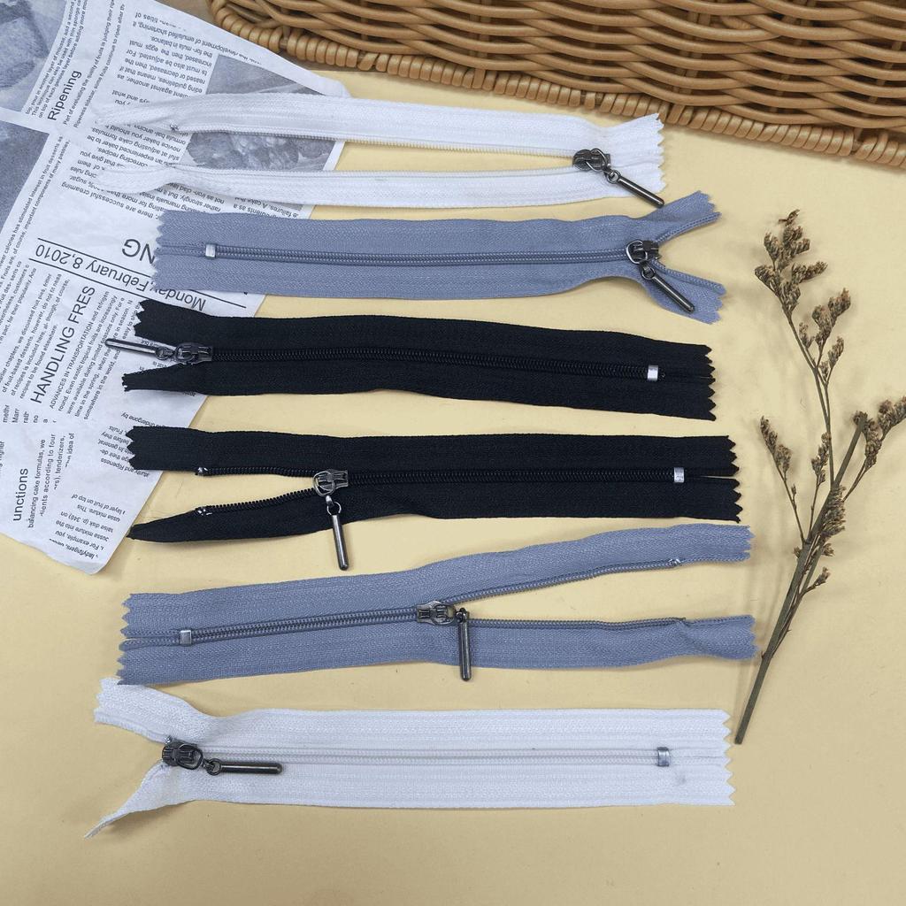 15cm Nylon Round Head Zipper for Clothing, Pockets, Luggage, Decorative Accessory