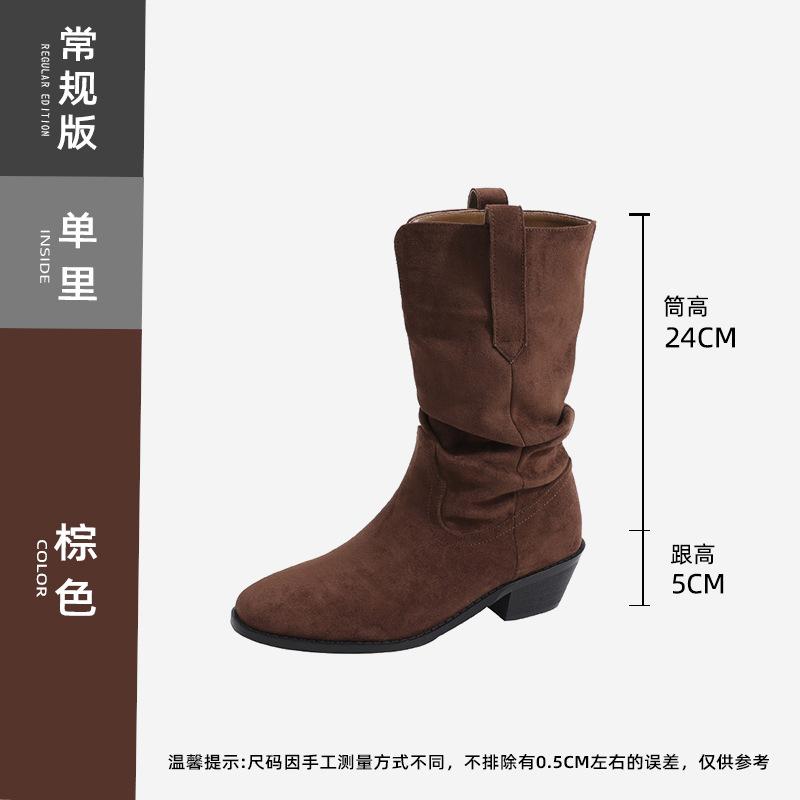 

Версия ботинок Мартина из мягкой кожи, маленькие ботинки на скрытой платформе, женские новые весенние полусапоги на высоком каблуке 2025 года, короткие ботинки, наслоение 39 коричневый