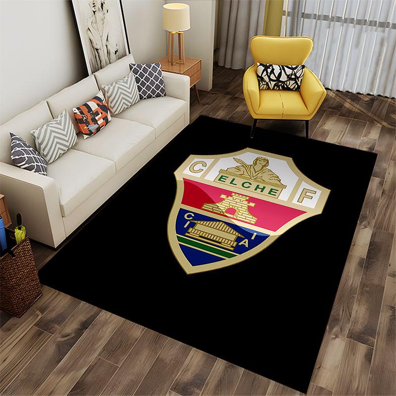 Elche CF Logo Design Carpet suitable as a non-slip mat for the living room or bedroom sofa