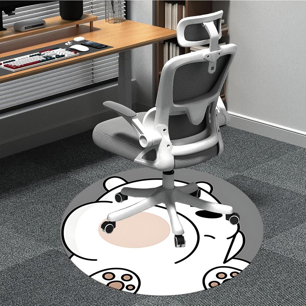 1pc We Bare Bears Friends Office Round Area Rug, Under Office Chairs Bedroom Living Room Home Decor  a1022177