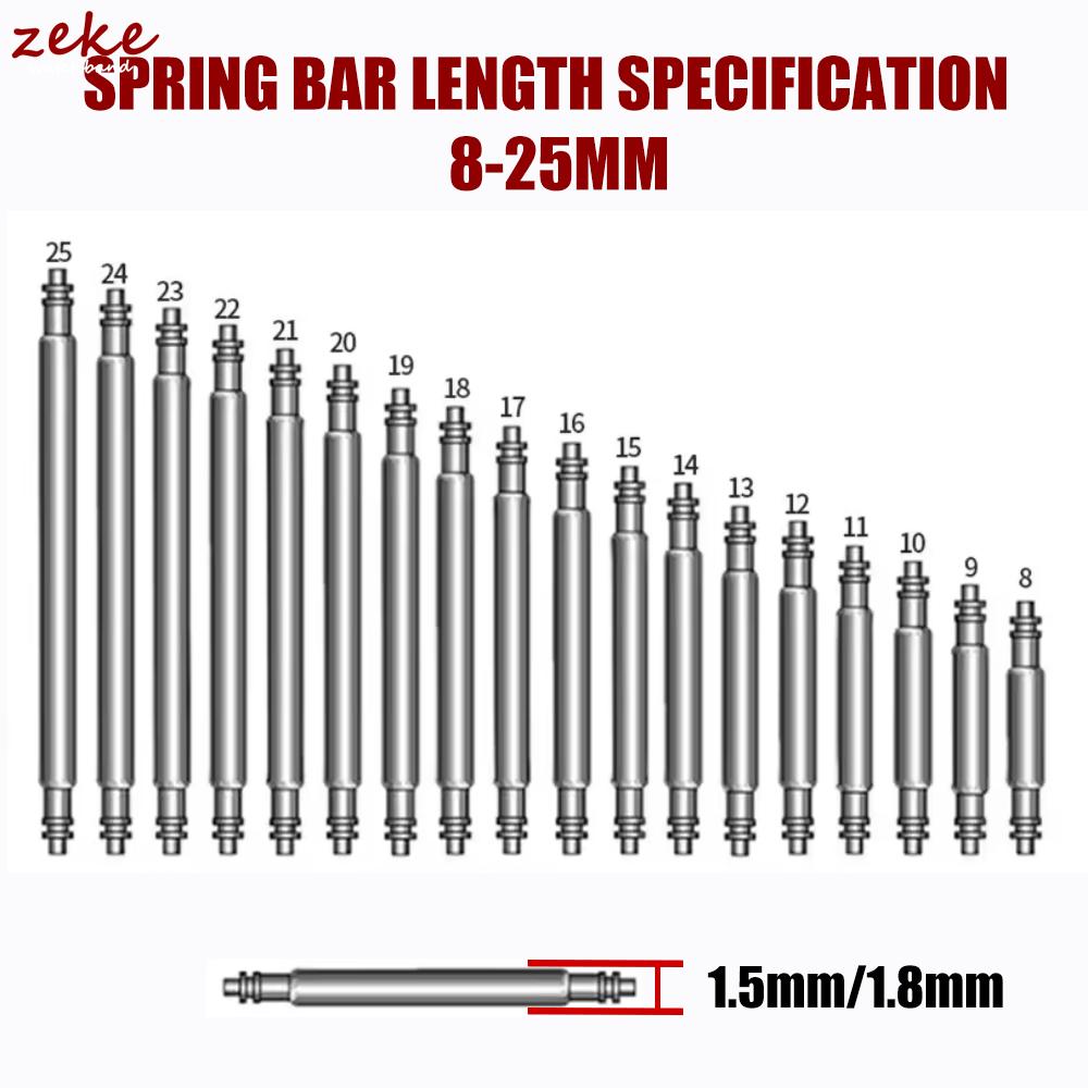 270pcs/set Strainless Steel Spring Bars Dia 1.8mm 1.5mm Length 8mm-25mm Watchband Strap Belt Watch Repair Tools 360pcs/set Pin