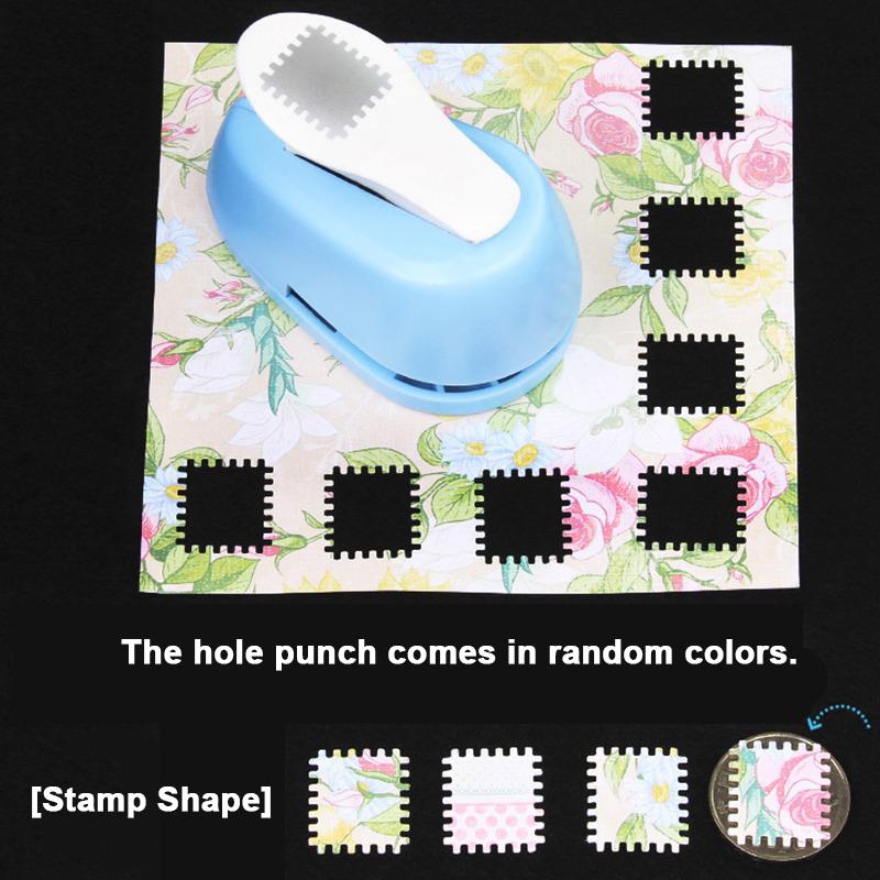 Stamp Border DIY Punch Stamp/Wave/ Spiral Shape Craft Punch Embossing Machine Hole Punch Toothed Puncher Embosser Color Random