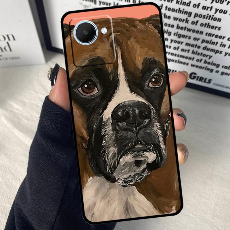 Boxer Dog For Realme 15 14 10 11 12 13 Pro Plus C65 C67 C71 C63 C61 C55 C51 C53 C75 GT6 GT7 Pro Case