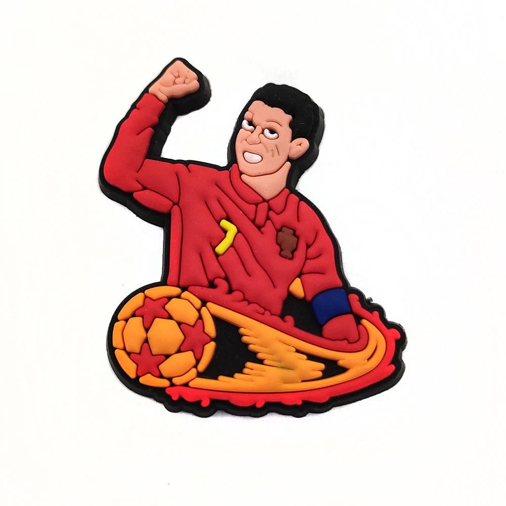 Football Crocs Charms - Soft PVC Shoe Decorations & Accessories