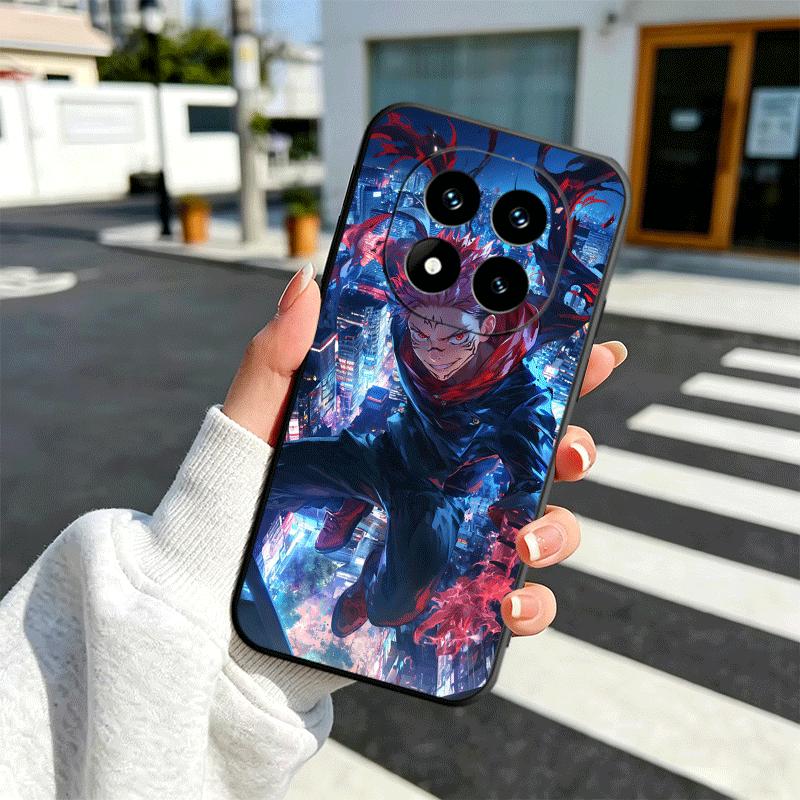 Anime Itadori Yuji JUJUSU Soft Phone Case for Xiaomi Redmi Note 12 13 14 15 Pro Plus 11 12S 11S 11T 10 4G Black Cover Back Shell