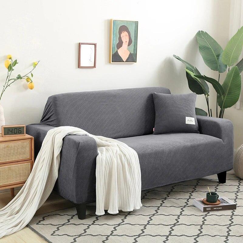 1/2/3/4 Seater Elastic Sofa Covers Stretch L-Shaped Corner Sofa Cover Anti-dirty Plaid Armchair Sofa Covers For Living Room Home
