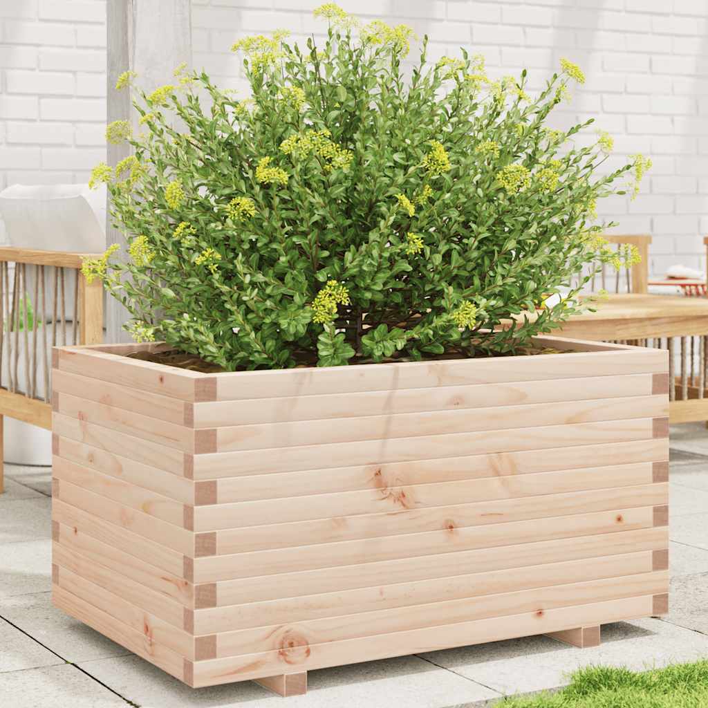 Vidaxl Donica Ogrodowa, 90X60X49,5 Cm, Lite Drewno Sosnowe