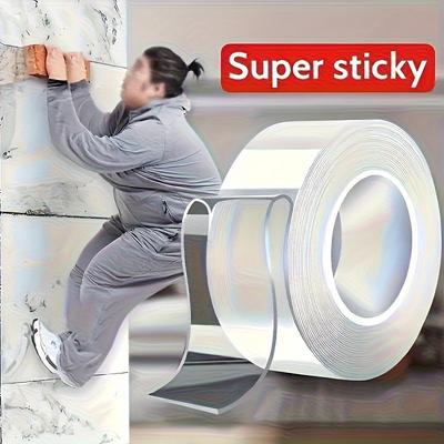 Nano Doppelseitiges Klebeband Transparent, Wasserdicht, Hochviskoser Acrylklebstoff für den täglichen und Bürogebrauch