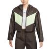 Nike Sportswear SS25 WINDRUNNER Jacket Women's Satin Brown/Light Yellow Green/White HJ1183-220