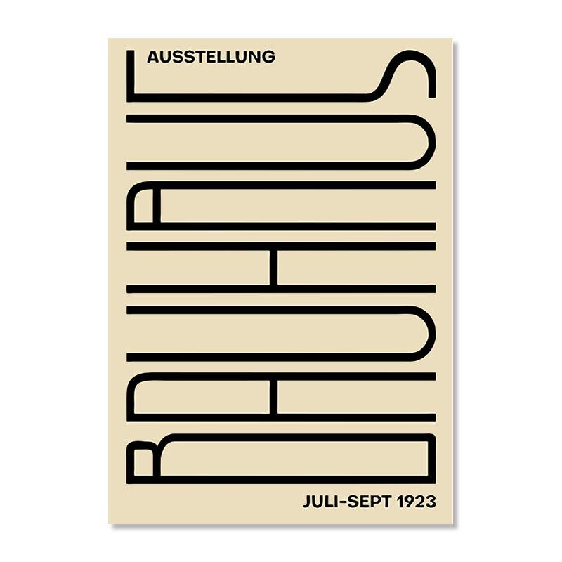 

Абстрактная линия Баухаус, настенная живопись на холсте, современный минималистичный стиль, скандинавские постеры и принты, картинки для декора гостиной 50x70cm No Framed