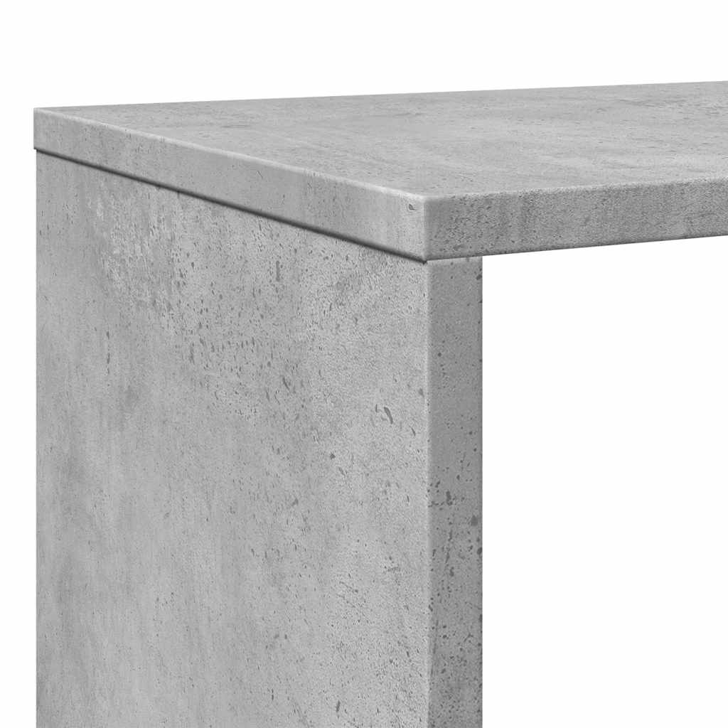 Bookshelf Concrete Grey 132 x 29 x 141.5 cm Engineered Wood