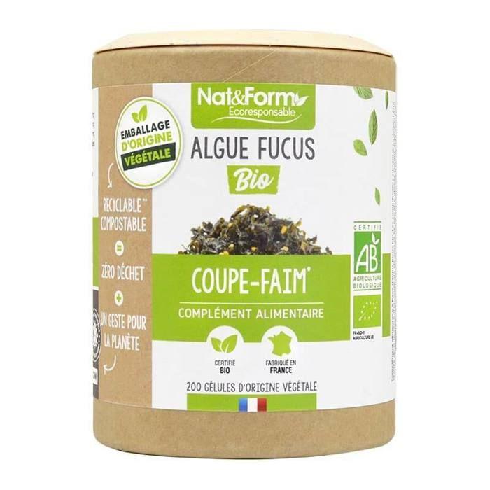Nat & Form Ecoresponsable Algue Fucus Bio 200 Gélules Végétales