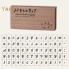 Timbri in Legno con Lettere dell'Alfabeto Bordo Liscio Set Timbri Lettere Multiuso Kit Scrapbook Fai da Te Materiali per Stampaggio