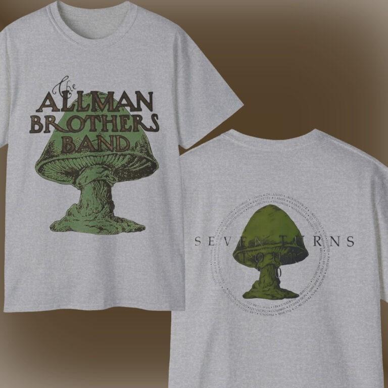 Ретро футболка 1990 года The Allman Brothers Seven Turns Tour Двусторонняя унисекс футболка M