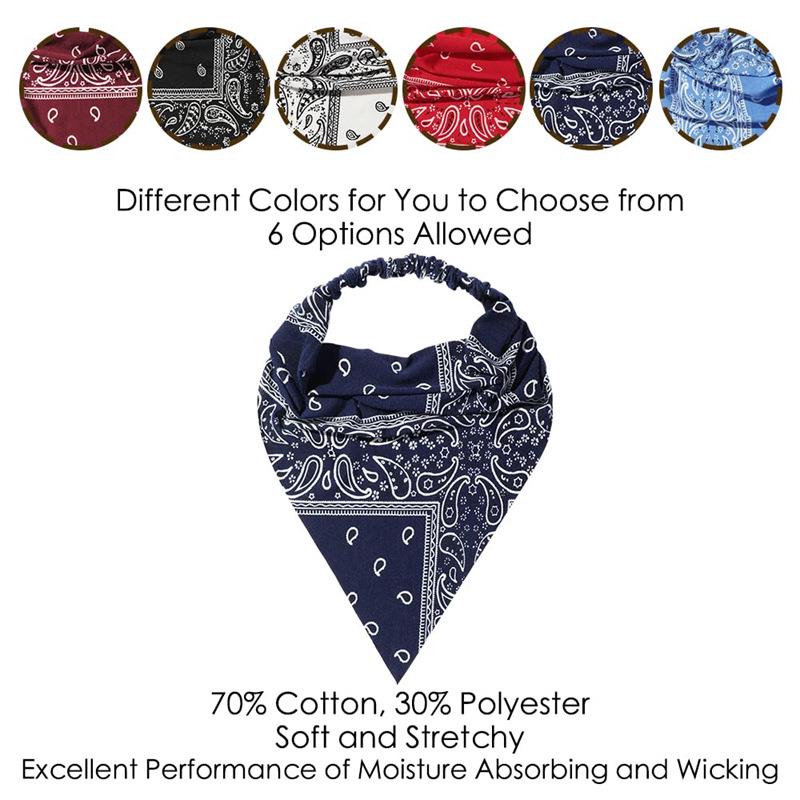 European & American Retro Triangle Headscarf: Stylish, Versatile, Durable & High-Elastic Women's Hair Band