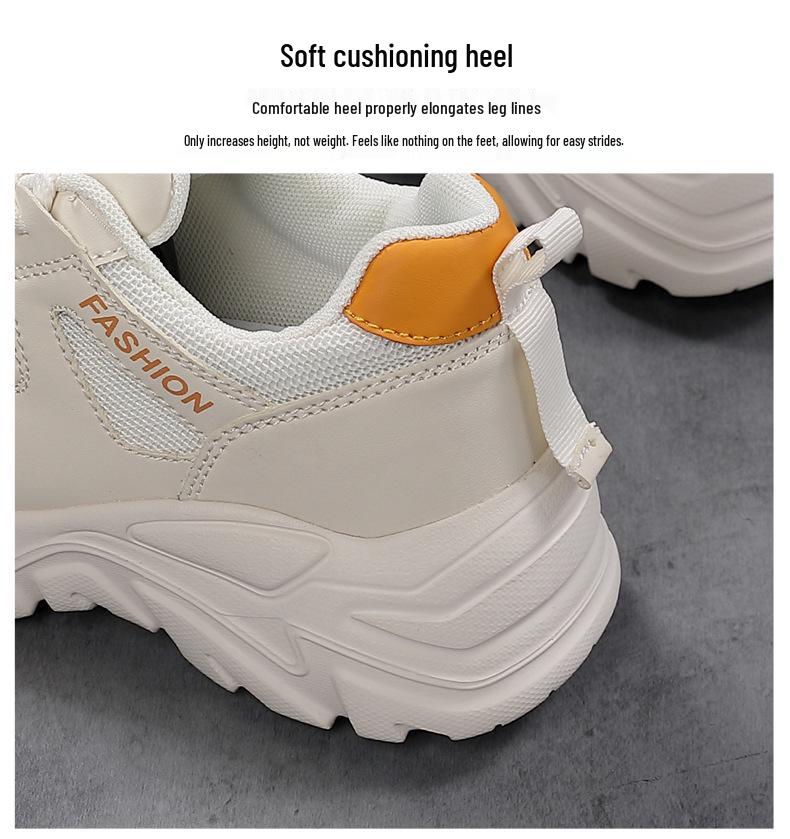 Women's 2025 Fashionable Versatile Running Shoes - Thick Sole Casual Sports Sneakers for Spring/Autumn