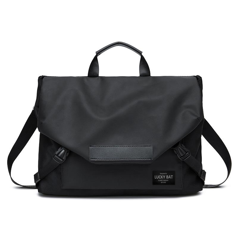 Men's Waterproof Oxford Cloth Crossbody Laptop Bag - Casual Business Shoulder Handbag, Shockproof Design
