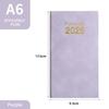 A6 2026 Agenda Book with Calendar English Notepad High Quality Pocket Diary Book  School Office