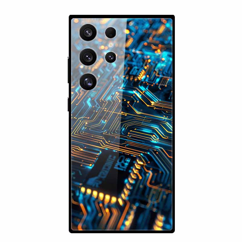 Handyhülle Für Samsung Galaxy S25 S24 Ultra Plus Luxus Schutzhülle Stoßfeste Abdeckung Für Samsung S 24 FE Hartes Gehärtetes Glas Schale