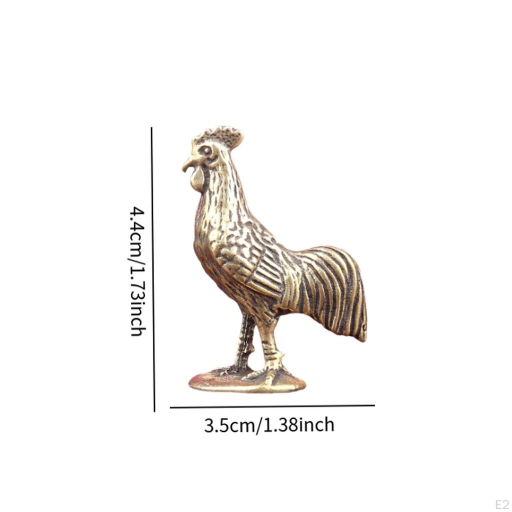 Brass Statue, Animal Collectible Figurine, Desktop Ornament for Home Office Living Room Garden