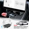 For Tesla Model 3 Highland/Model Y Juniper/Model YL 2025-26 Magnetic Foldable Under-Screen Storage Shelf E‑ZPass Storage Tray