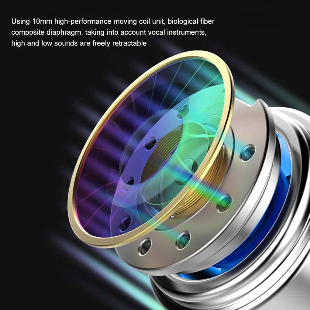 Earphone In\-ear 10mW Earphone Plastic Dual Drive Stereo Wired Ears Headset with 3\.5mm Connector for P40