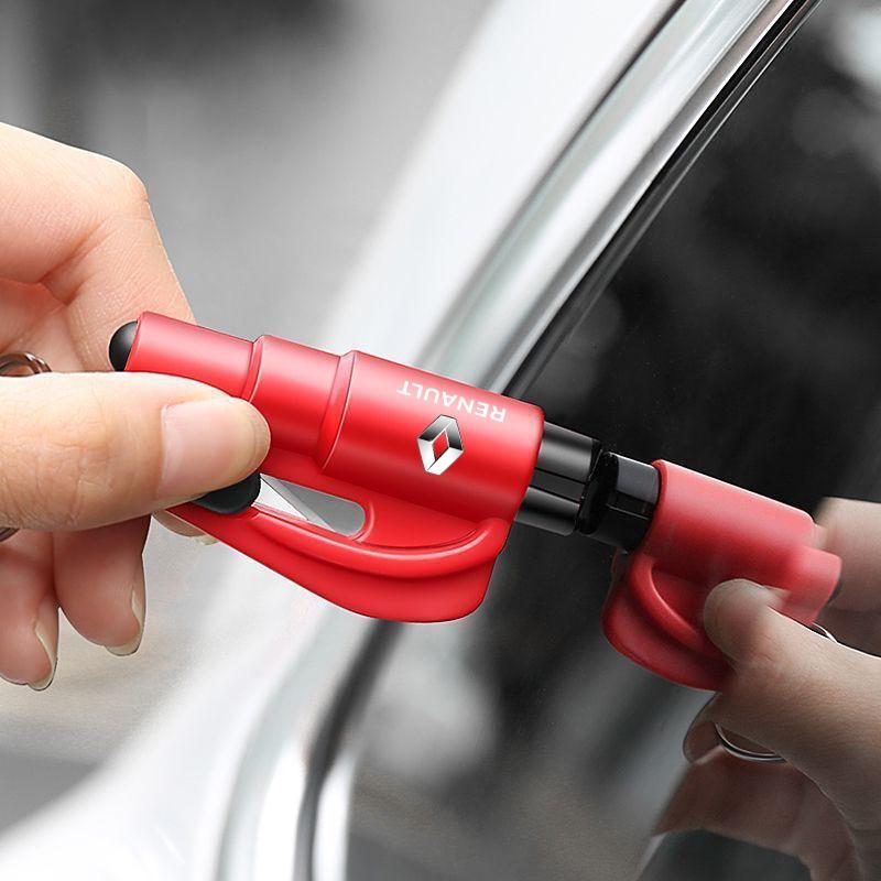 Kladivo pro bezpečnost v autě 3 v 1 Nástroj do auta pro nouzové rozbití skla okna pro Renault Dacia Captur Megane 1 2 3 4 CC Laguna 2 3 Kupé Koleos Kadjar