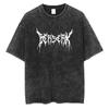 Harajuku Vintage Black Anime Print Men's Streetwear T-Shirt