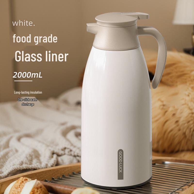 Large Capacity Insulated Glass Thermos for Students & Home Use