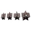 4PCS Pentagram Cutting Mold Alloy Steel Leather Punching Die Set with Storage Box for Handicrafts
