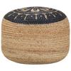 Day and Night - Day and Night Handmade Pouf Blue 45x30 Cm Jute
