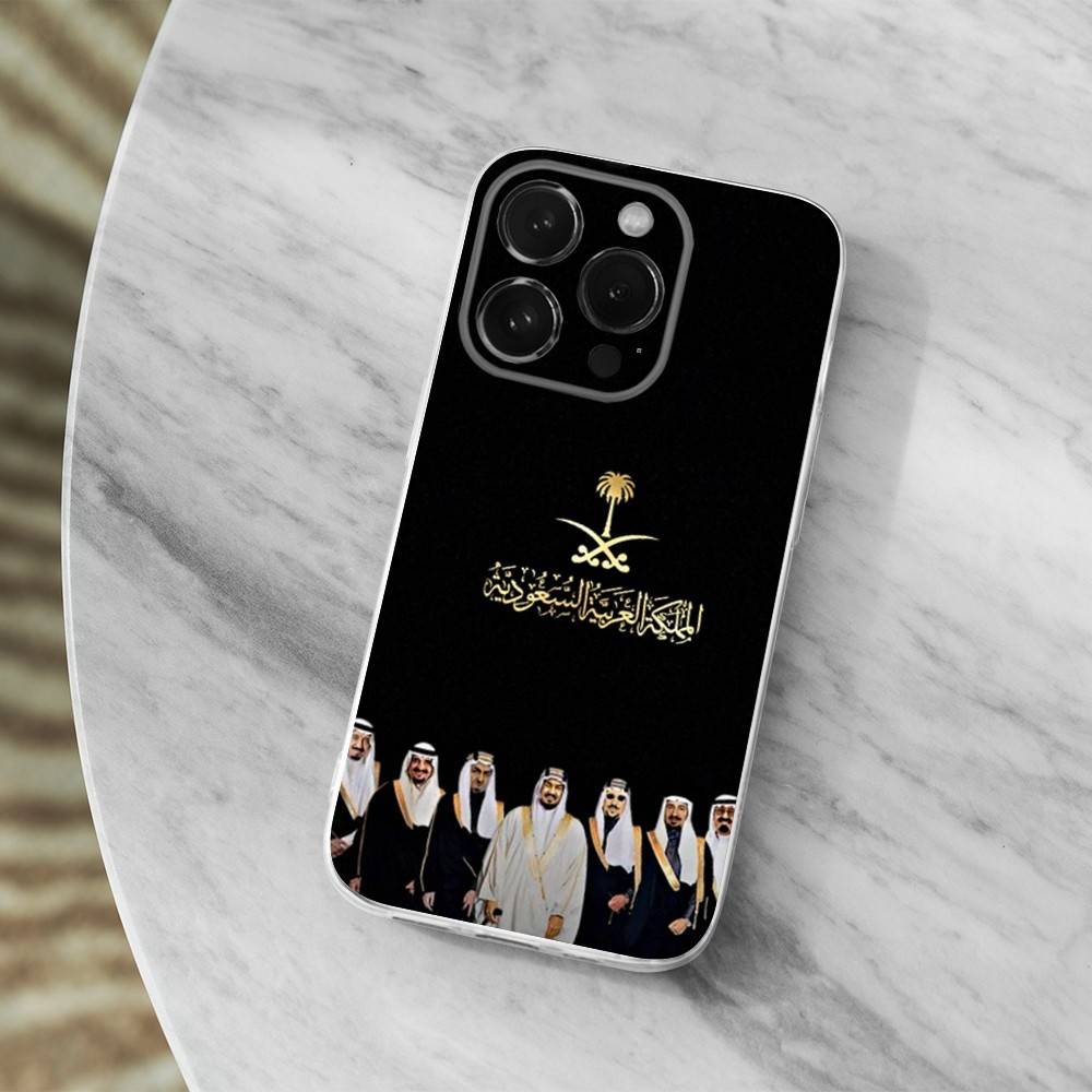 S-salman Saudi Arabia Phone Case For iPhone Max,Plus,11,14,13,XR,SE,12,15,Pro,17,16,X,XS,Mini Transparent Soft Cover