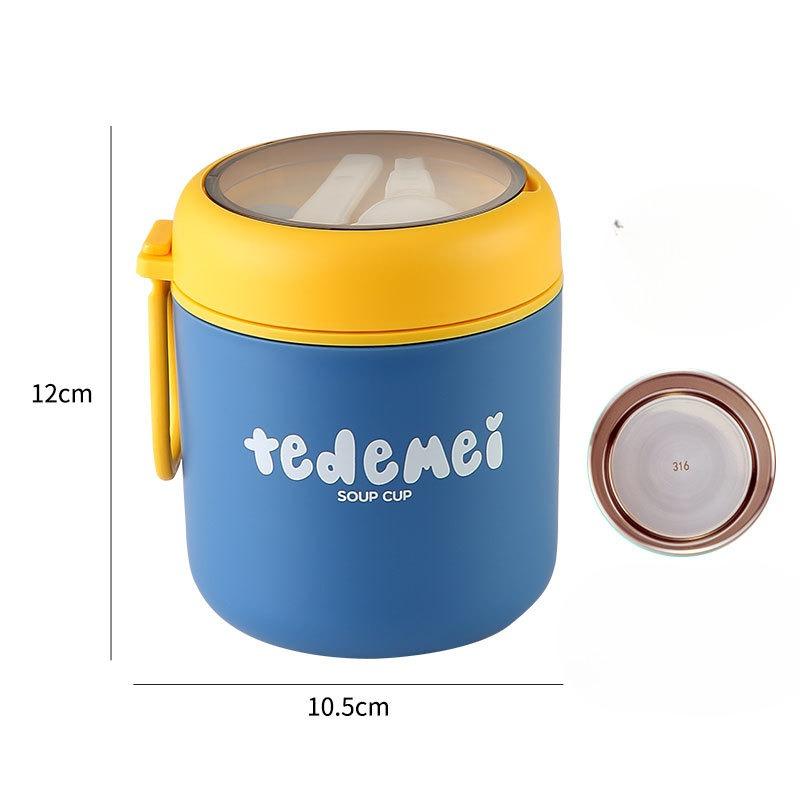 Izolowany pojemnik na lunch ze stali nierdzewnej Pojemnik na lunch do mikrofalówki Kubek śniadaniowy Przenośny kubek na zupę