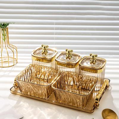 Appetizer Plate Candy Nut Serving Bowl Display Container Portable Snack Platter Dried Fruit Tray