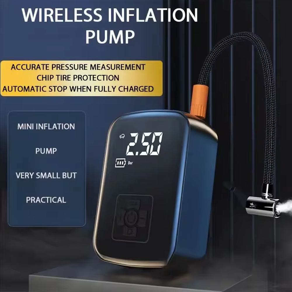 Portable Car Air Pump Wireless Intelligent Digital Display Tire Gases Machines Cars Air Compressor Electric Tire Gases Machines