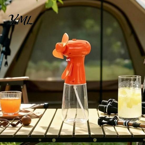 Battery Operated Mist Fan Handheld Spray Fan, Portable Misting with 400ml Water Tank, Summer Personal Cooling for Outdoor Travel Camping Small Tank