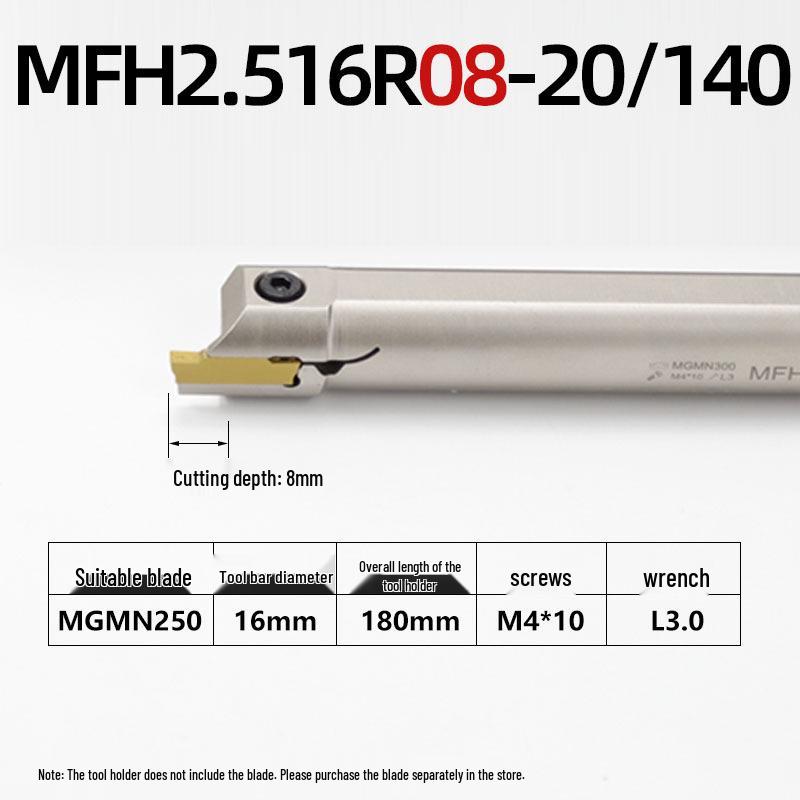Inner Hole Face Grooving Tool Holder MFHR/L Flat 320/420/325/425 Groove Tool, Spring Steel