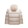 Anta Sports Lifestyle Series Pioneer Series Letter Zipper Hooded Comfortable Breathable Loose Down Jacket Women Outerwear Vanilla Cream 962448905-2