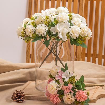 Artificial Flowers Hydrangea Bridal Bouquet Accessories Clearance Festival Wreath Scrapbooking Yard Home Wedding Decora Diy Gift