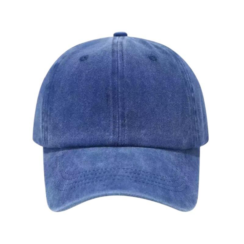 Printed Dad Hat Washed Distressed Baseball Cap Soft Top Peaked Cap Sun Hat